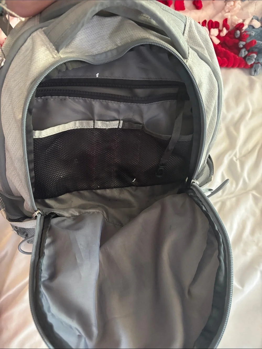 The North Face light gray